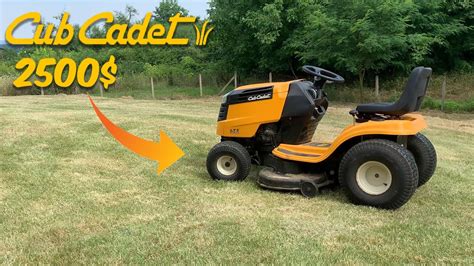 Cub Cadet LT1 Walkaround Start Up And Test Mowing Review YouTube