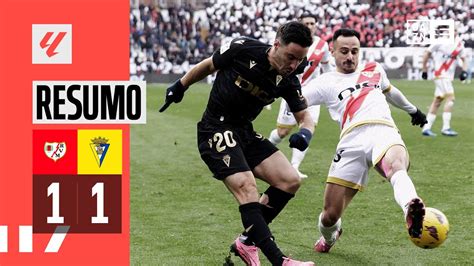 Resumo Rayo Vallecano C Diz Laliga Youtube