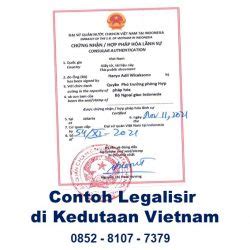 SYARAT LEGALISIR IJAZAH DI KEDUTAAN VIETNAM PT Asahan Jaya Berkah