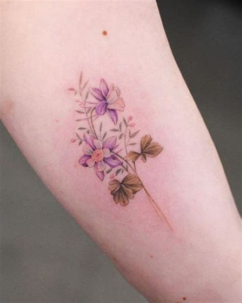 Columbine Flower Tattoo Meaning And 40 Ideas Fashion Enzyme