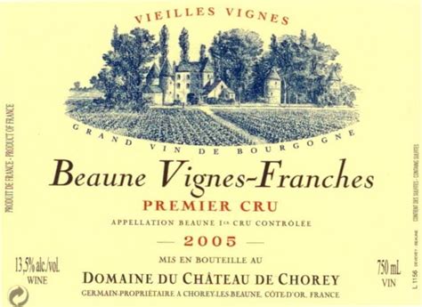 Germain Domaine Du Chateau De Chorey Beaune Vignes Franches Vieilles