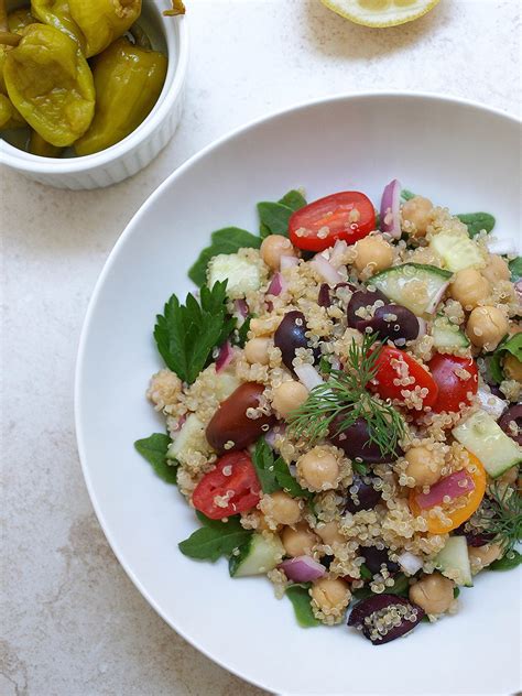 Greek Chickpea And Quinoa Salad The Simple Veganista