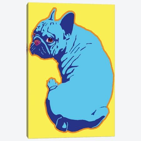 Colorful French Bulldog Canvas Art Print | Zaira Dzhaubaeva | iCanvas