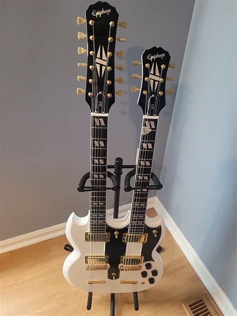 Custom Double Neck Guitar Stand 2022 Black Reverb