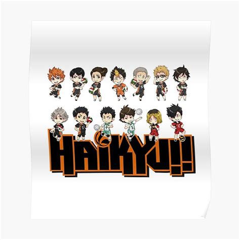 Haikyuu Poster For Sale By Carla Niki Redbubble