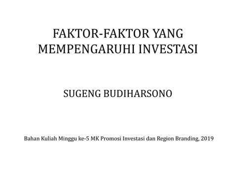 Kebijakan Investasi Di Indonesia Ppt