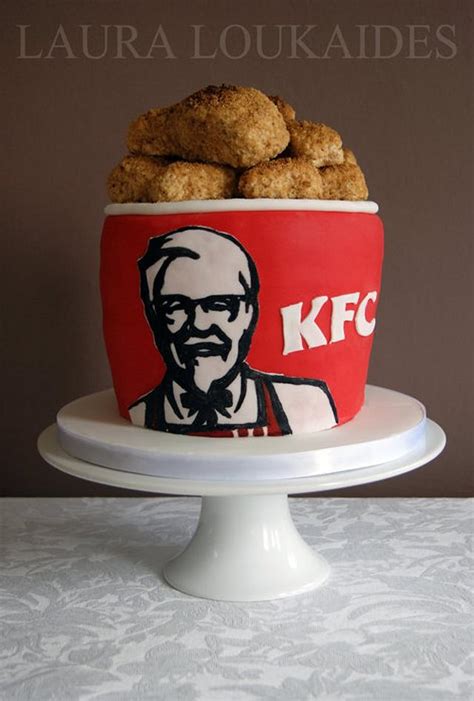 KFC Cake - Decorated Cake by Laura Loukaides - CakesDecor