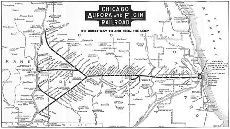 Chicago Aurora And Elgin Rr System Map