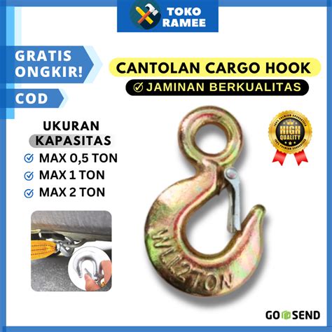 jual cargo hook    ton gantungan hook cantolan katrol