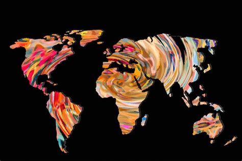 Mapa Do Mundo Aproximadamente Esbo Ado Como Conceitos De Neg Cios