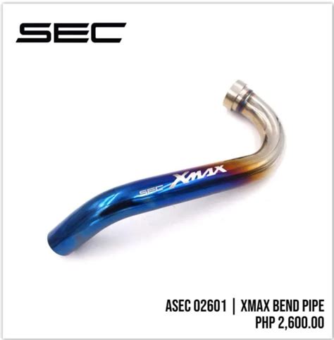 ORIGINAL SEC XMAX BEND PIPE PIPE ELBOW FULL STAINLESS AND TITANIUM