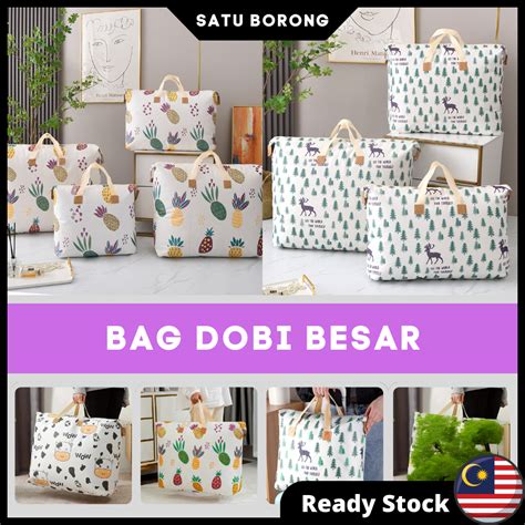 Plastik Beg Baju Besar Travel Balik Kampung Laundry Bag Storage Dobi