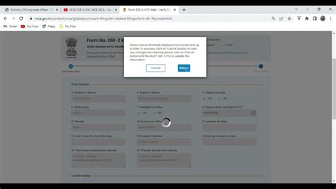 Mca Dir Web Kyc Director Web Kyc Mca Web Kyc Mca V Portal