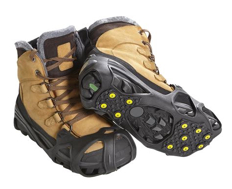 ICETRAX Pro Winter Ice Grips for Shoes and Boots - 11 Traction Cleats for Snow and Ice, StayON ...