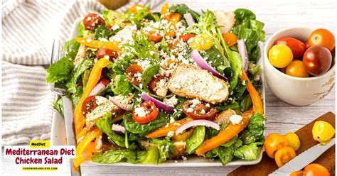 Mediterranean Diet Chicken Salad Food Wine And Love