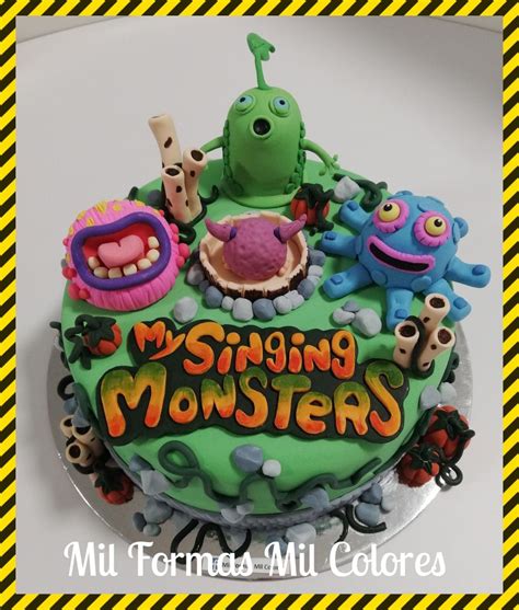 My Singing Monsters Cake By Mil Formas Mil Colores Monster Cake Cake Decorating Singing Monsters