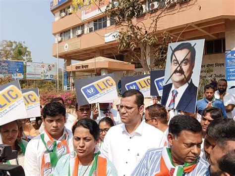 Congress Stages Nationwide Protest Against Central Govt Over Adani Row