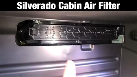 2021 Chevy Silverado Cabin Air Filter Location