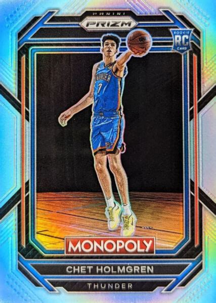 2022 23 Panini Prizm Monopoly Light Blue Prizm 63 Chet Holmgren