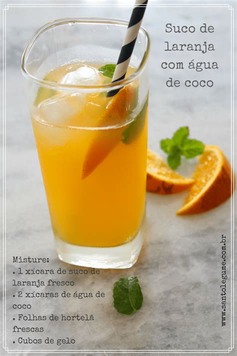 Suco De Laranja Gua De Coco Santo Legume