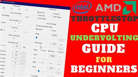 Throttlestop CPU Undervolting Guide Fix Throttling Reduce Laptop