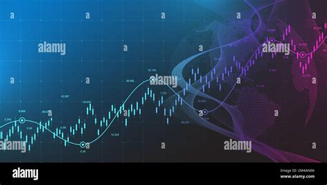 Financial Data Graph Chart Background Business Background With