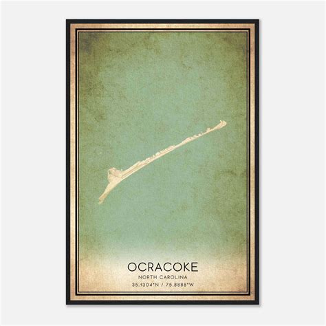 map of ocracoke island nc 8