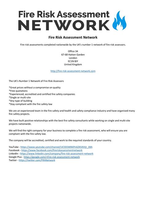 Fire Risk Assessment Network by Fire Risk Assessment Network - Issuu