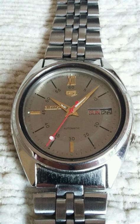 Rare Vintage Seiko Automatic Jewels Wrist Watch With Day And Date