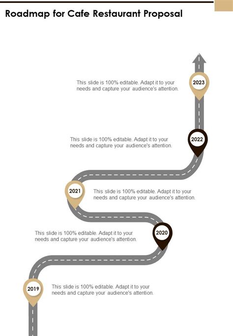 Roadmap For Cafe Restaurant Proposal One Pager Sample Example Document