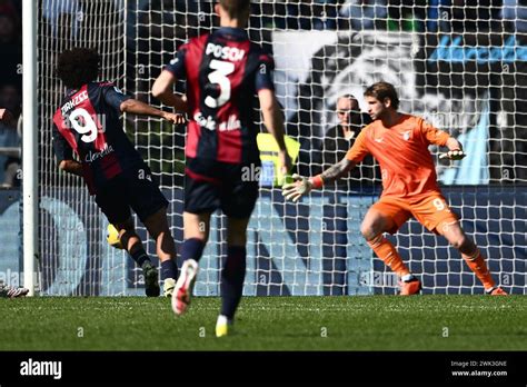 Rome Italy Th Feb Joshua Zirkzee Of Bologna Fc Scores The