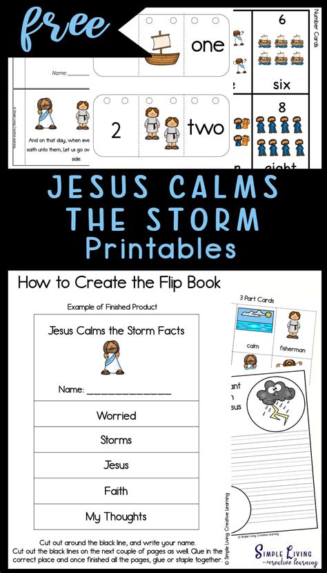 Jesus calms the storm printables – Artofit