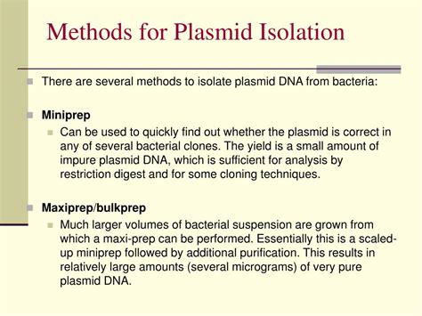 PPT - Plasmid DNA Isolation PowerPoint Presentation, free download - ID ...