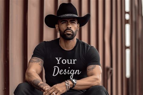 Bella Canvas Black Rodeo T Shirt Mockup Graphic By Lara S Designs