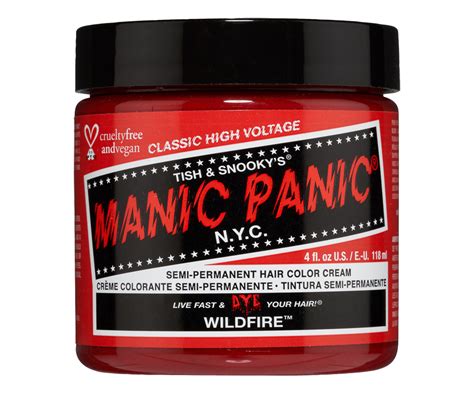 Classic High Voltage Semi Permanent Hair Color Cream 118 Ml Manic Panic Special Effects