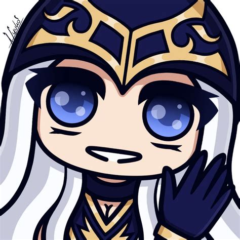 Commission Emote Ashe Wave By N Y U K O On Deviantart Lol League Of