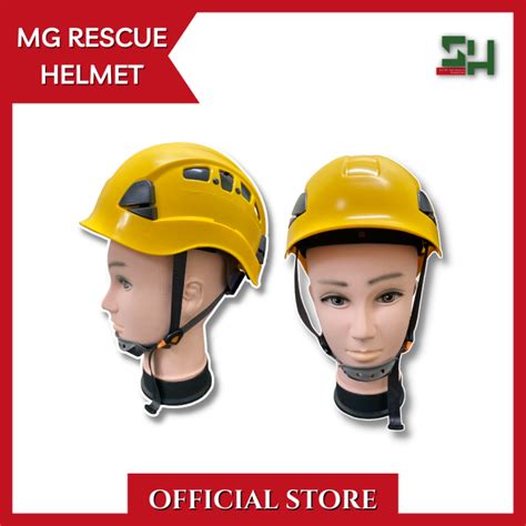 Mg Rescue Helmet High Density Pe Shell Multi Purpose Head Protection Safety Hard Hat Indoor And