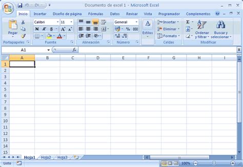 Pantalla Principal De Excel