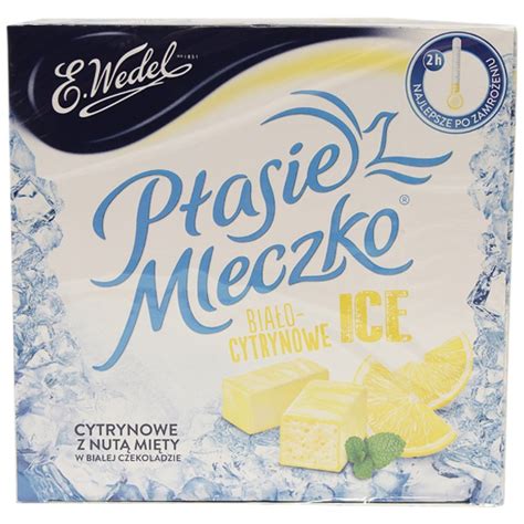 Ptasie mleczko cytrynowe w białej czekoladzie ice 1 szt 0 380 kg Wedel