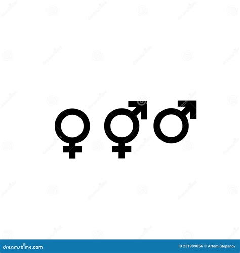 Gender Icon Sex Vector Symbol Female And Male Sign Stock Vector Illustration Of Vector Head