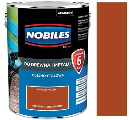 NOBILES FTALONAL DREWNO METAL 5L ORZECH ŚREDNI 5127549 Cena Opinie