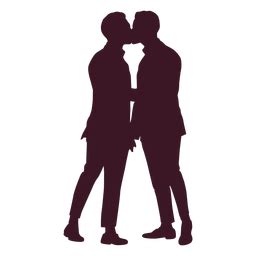 Gay Couple Kissing Silhouette Png Svg Design For T Shirts