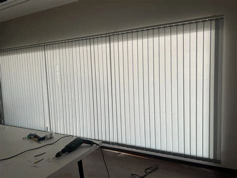 White Polyester Vertical Curtain Blinds At Rs Sq Ft In Bengaluru