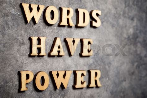 Words have power text | Stock image | Colourbox