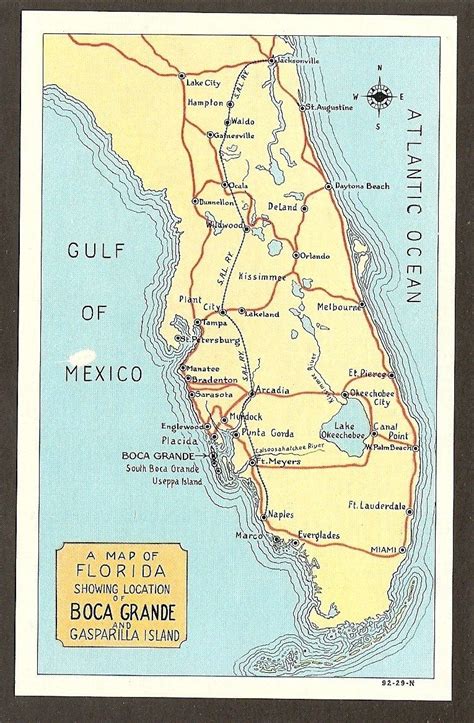 Map of #bocagrande Florida City, Gulf Coast Florida, Map Of Florida ...