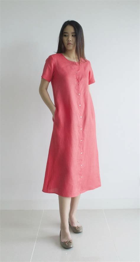 Made To Order Linen Dress Linen Clothing Long Dress Casual Dress