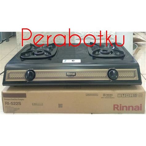 Jual Kompor Gas 2 Tungku Teflon Hitam Rinnai Ri 522s Di Lapak Perabotku