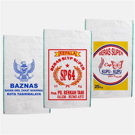 Jual Sablon Karung Beras Kg Merk Custom Sesuai Desain Sendiri