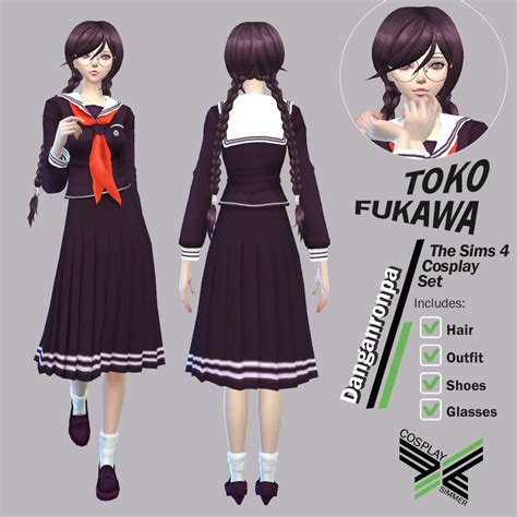 Danganronpa Toko Fukawa Cosplay Set Cosplay Simmer In 2021 Cosplay