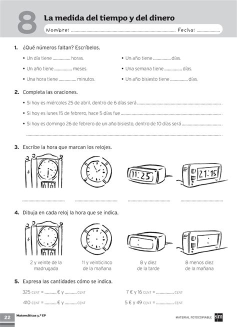 3 Epmatc 2 EVAL U08 ES Fichas anaya 3º 22 Matemáticas 3 º EP